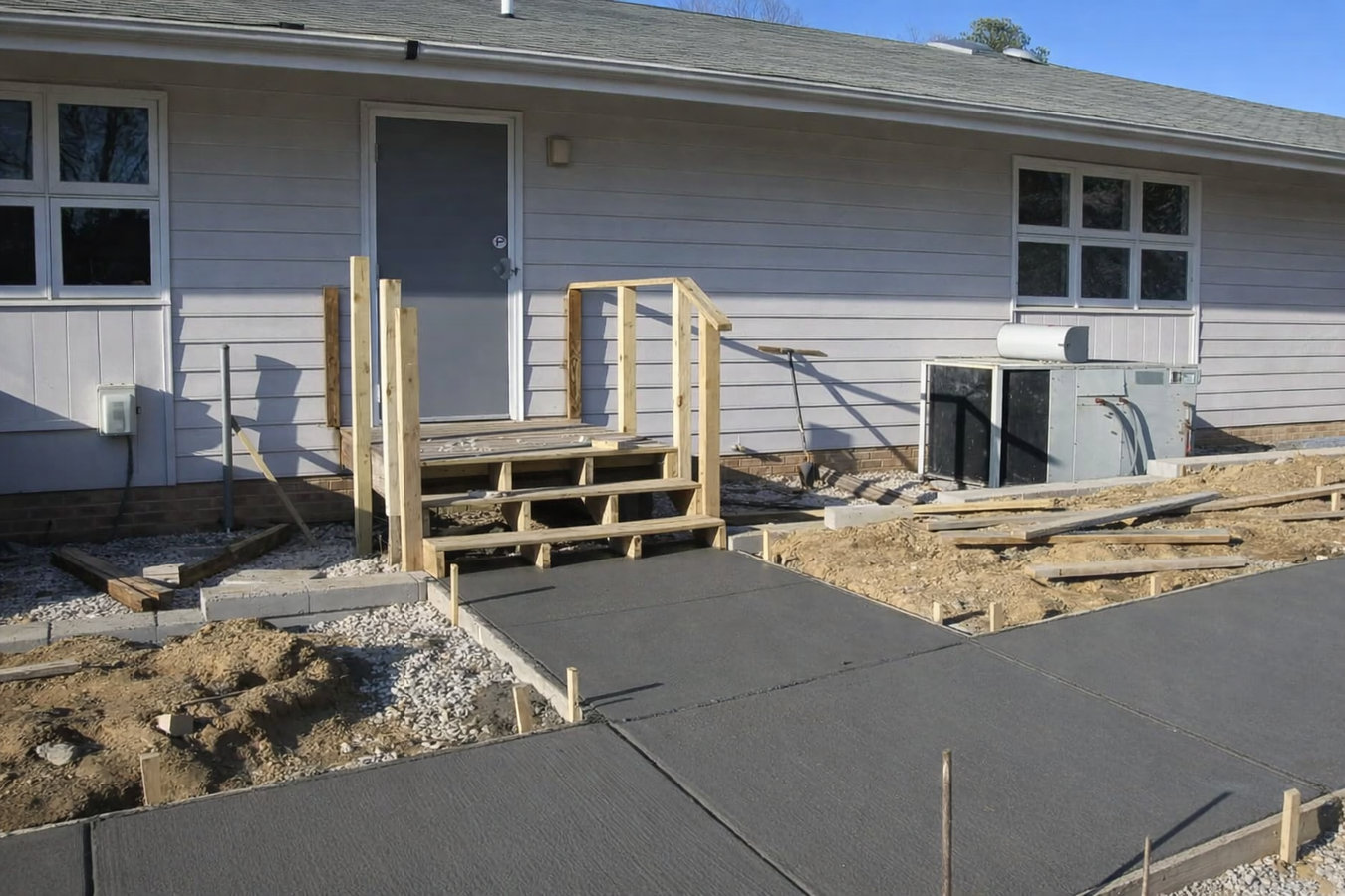 Concrete sidewalk building in Port Orange, FL
