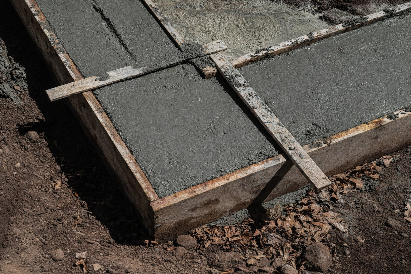 Slab foundation building